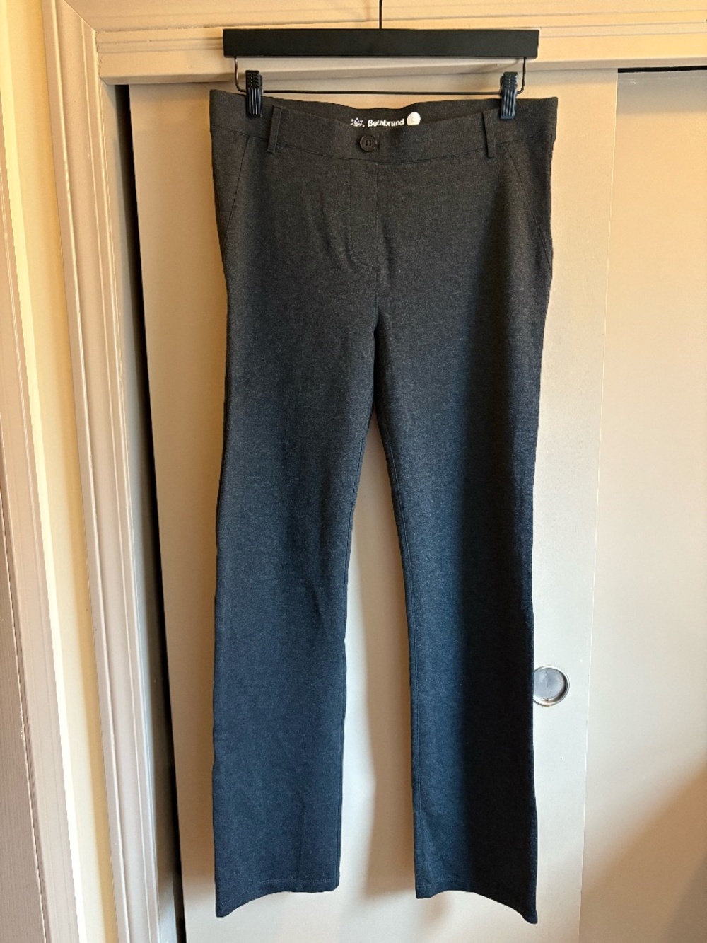 Betabrand gray dress yoga pants size L